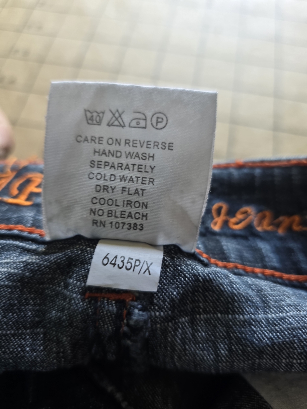 Apollo Jeans Stretch Bootcut Denim Ramie Cotton Blend Embroidery 13/14 - Picture 8 of 16